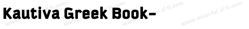 Kautiva Greek Book字体转换